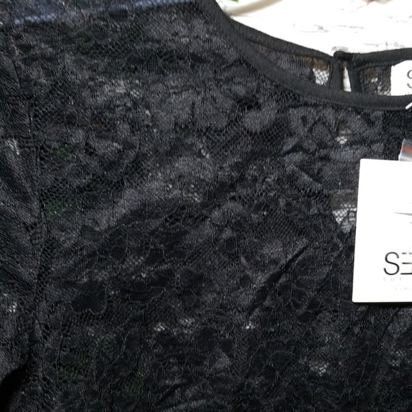 NWT LF / Seek The Label lace sheer blouse sz S - Picture 4 of 8